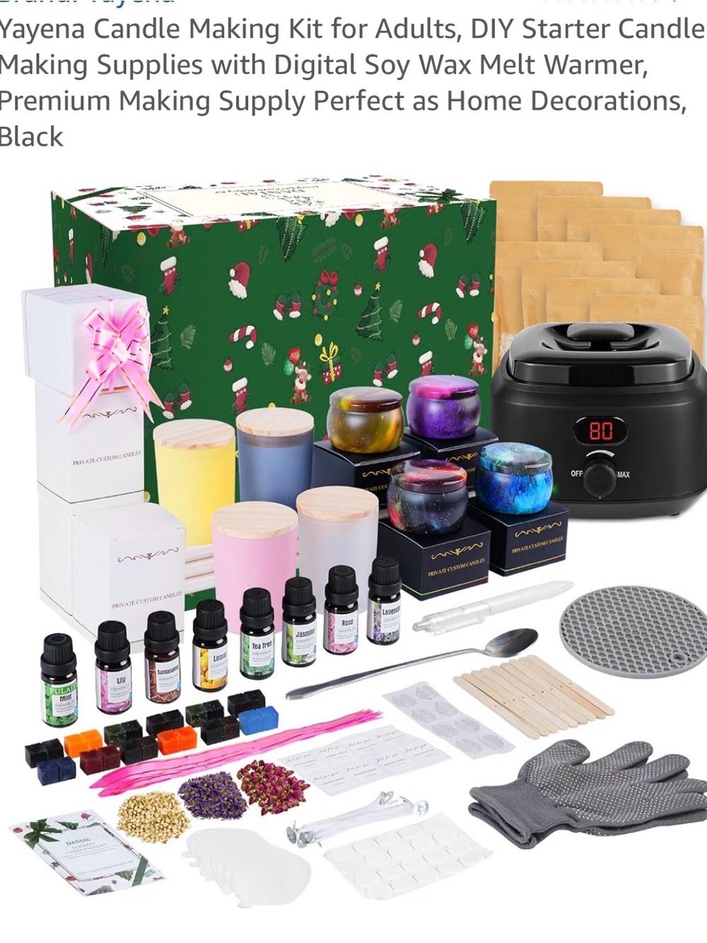 Yayena Candle Making Kit for Adults - Used Once.